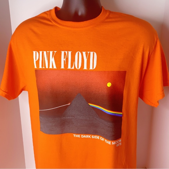 Pink Floyd Dark Side of the Moon TSHIRT Orange - Picture 2 of 8